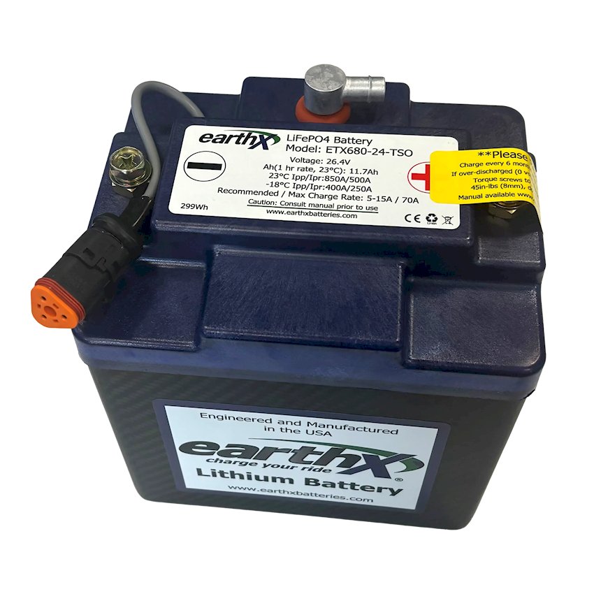 Aeromax Services Batterie EarthX ETX680-24-TSO