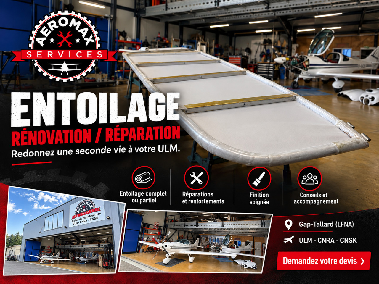 Aeromax Services Entoilage